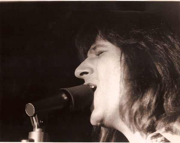 Joe at the microphone, early 1980s